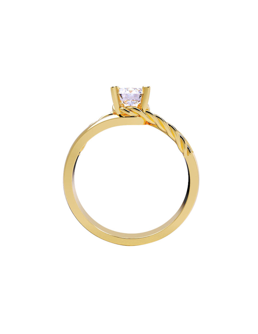 ANILLO DE ORO CON CIRCONIA