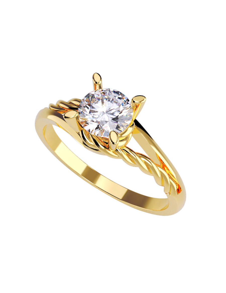 ANILLO DE ORO CON CIRCONIA