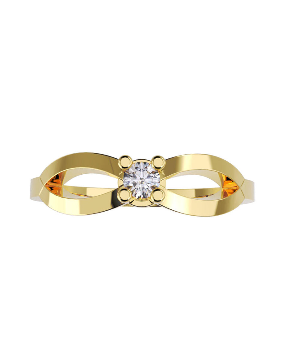 ANILLO DE ORO CON CIRCONIA