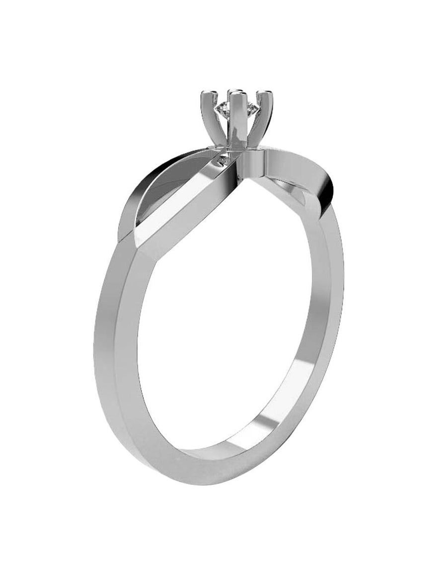 ANILLO DE ORO CON CIRCONIA
