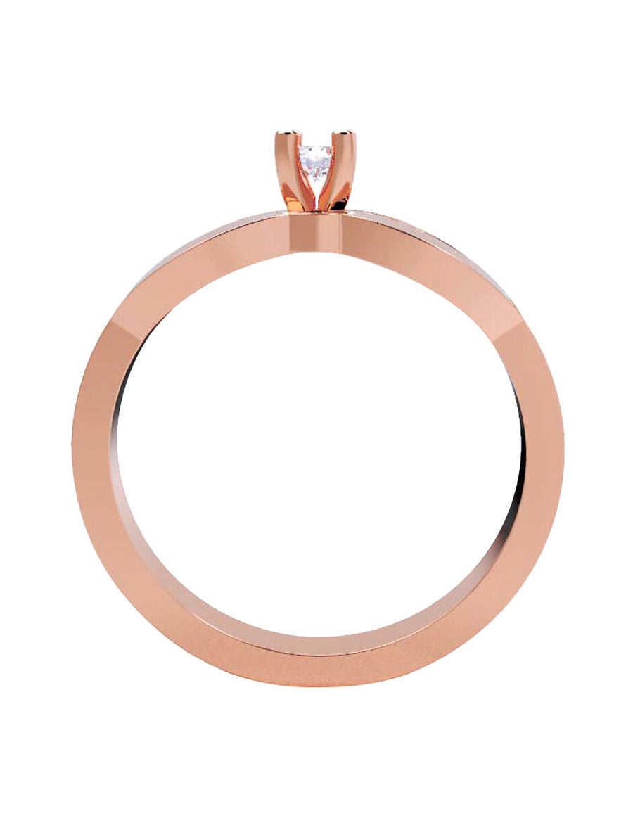 ANILLO DE ORO CON CIRCONIA