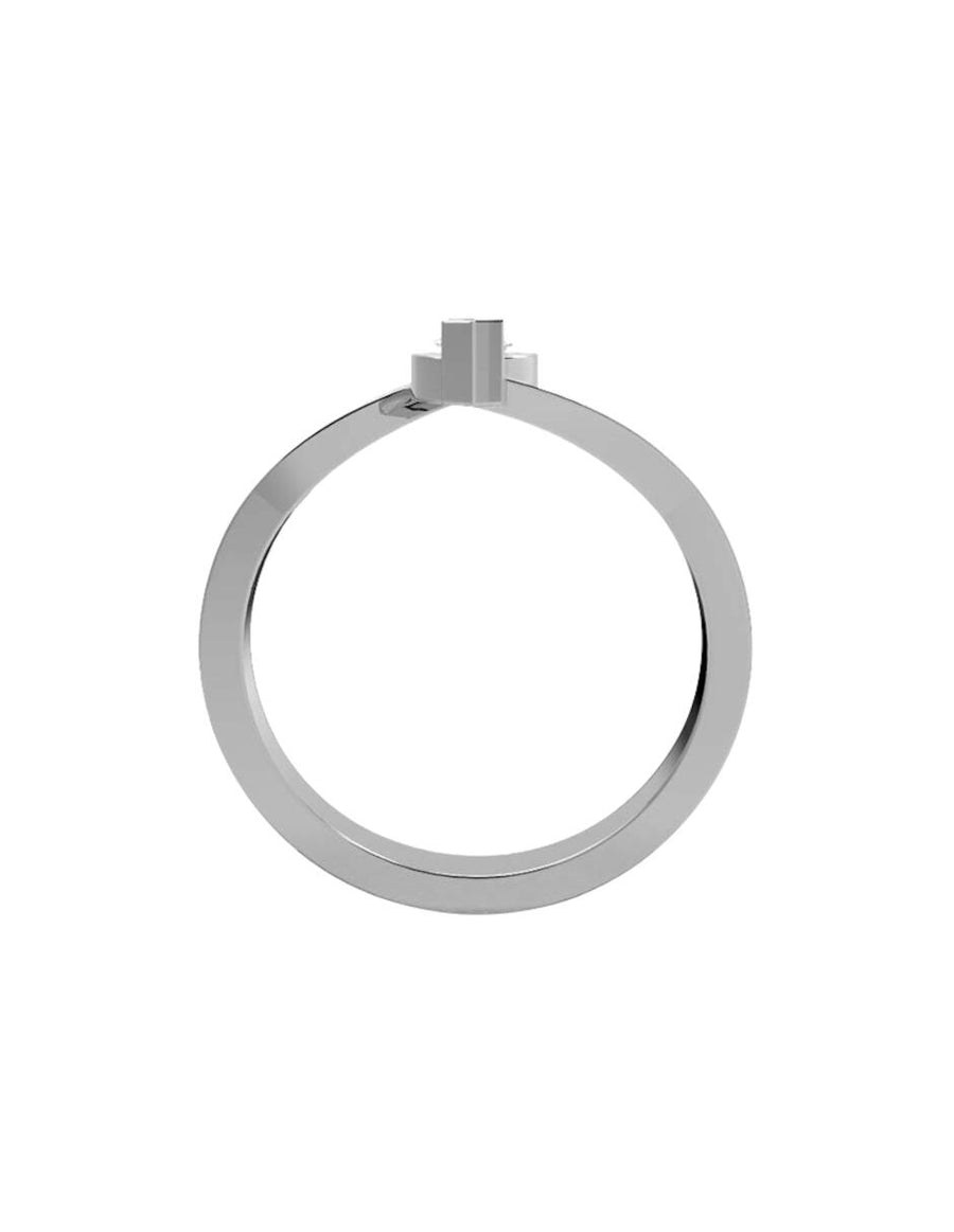 ANILLO DE COMPROMISO DE ORO CON DIAMANTE 0.16 D VVS2 Amore Mio!
