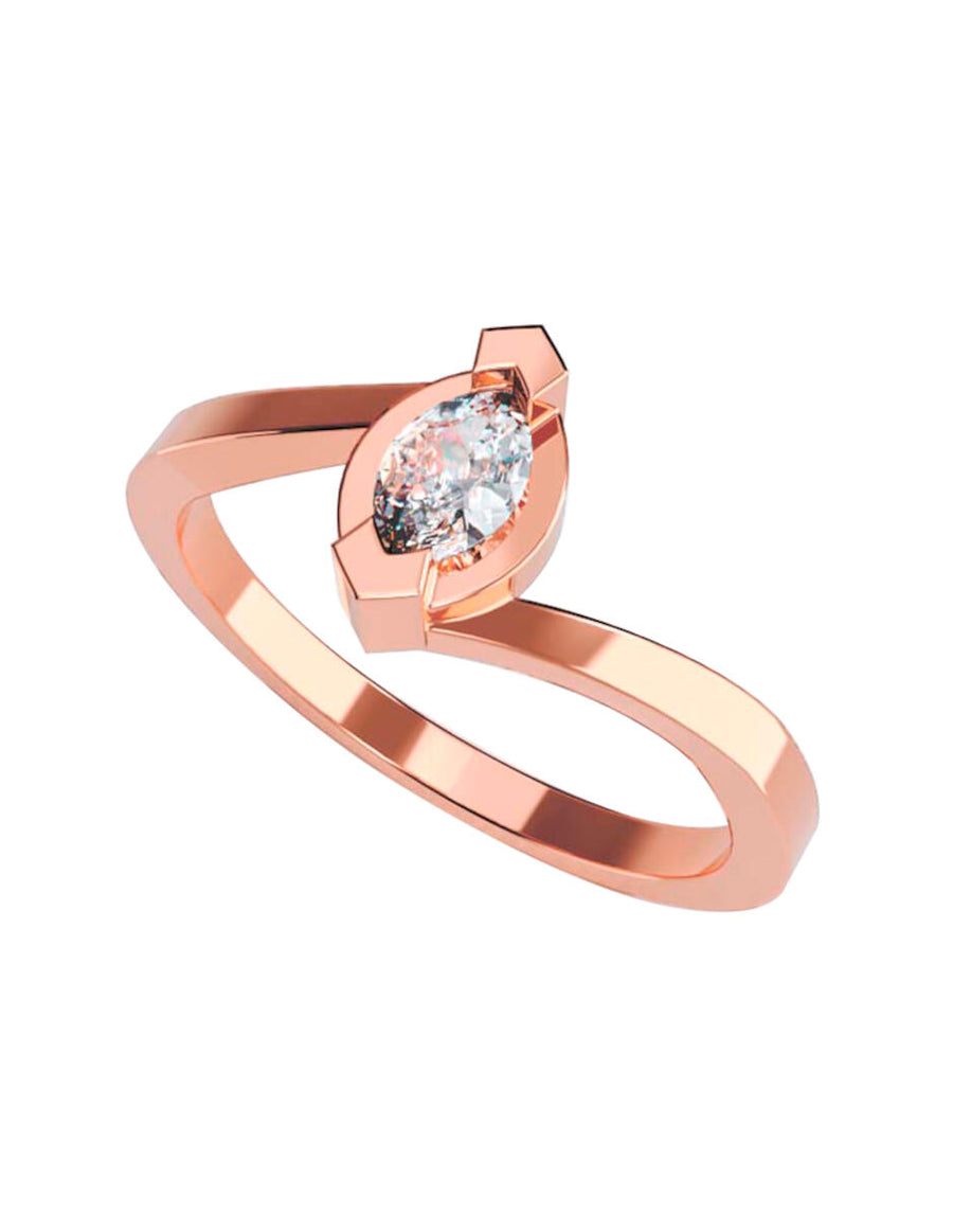 ANILLO DE ORO CON CIRCONIA