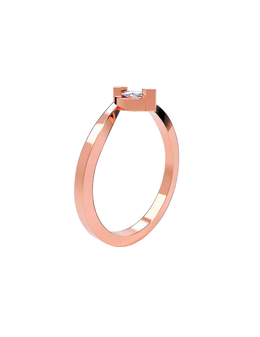 ANILLO DE ORO CON CIRCONIA