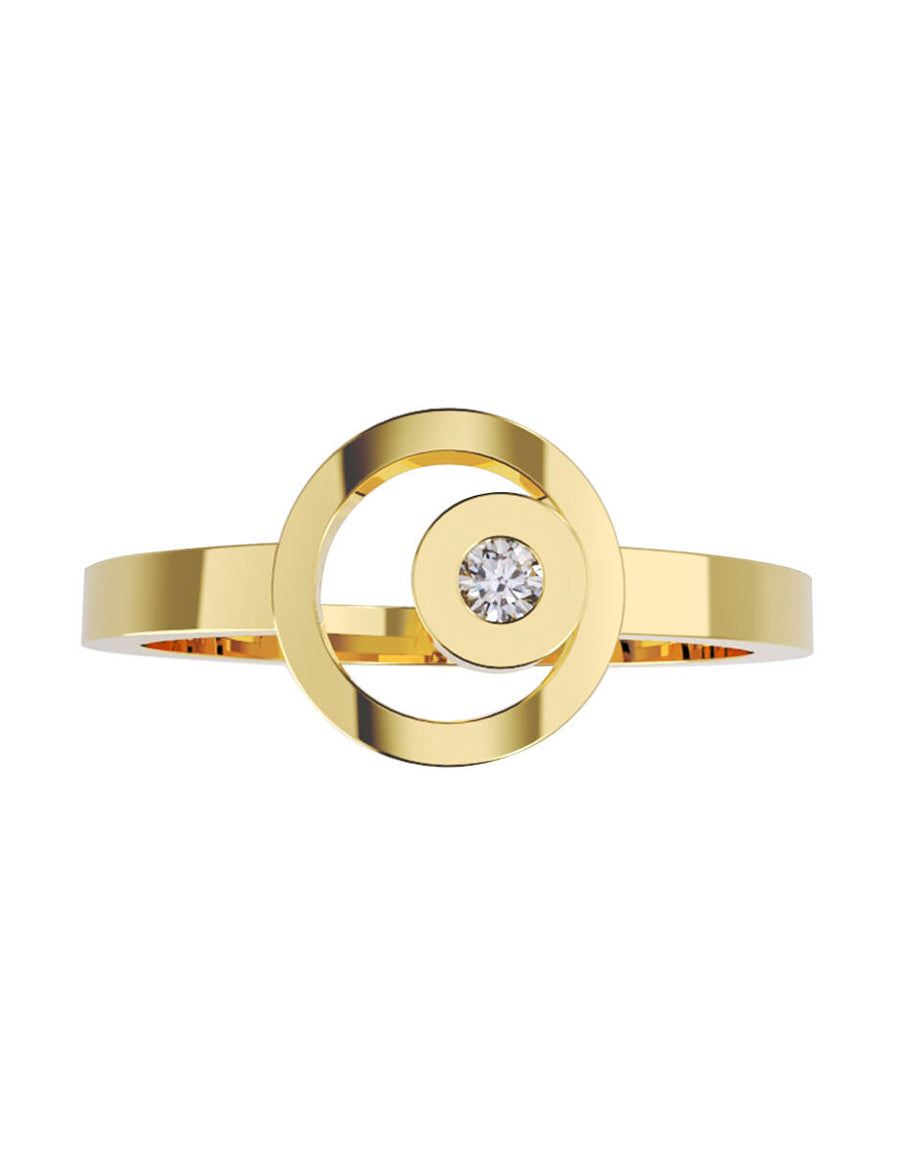 ANILLO DE ORO CON CIRCONIA