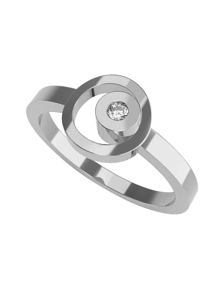 ANILLO DE ORO CON CIRCONIA