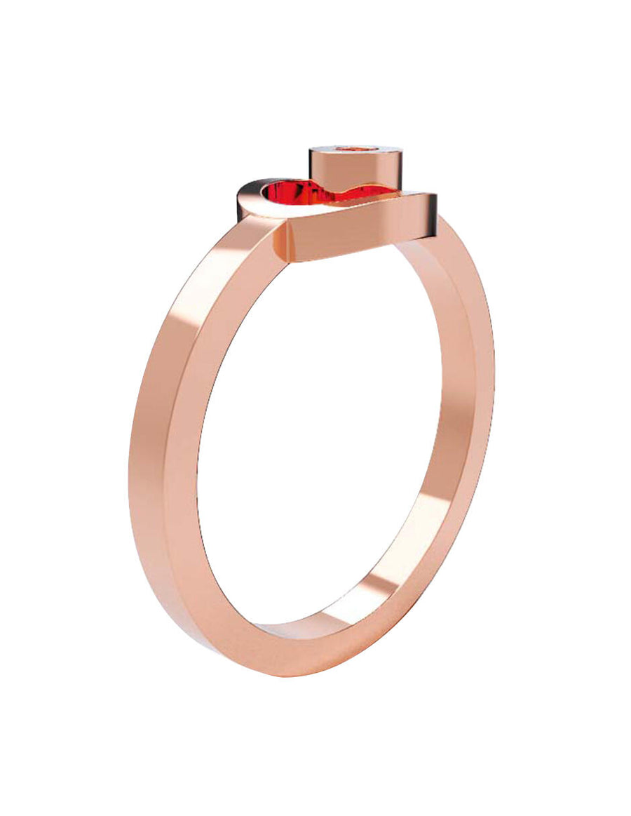 ANILLO DE ORO CON CIRCONIA