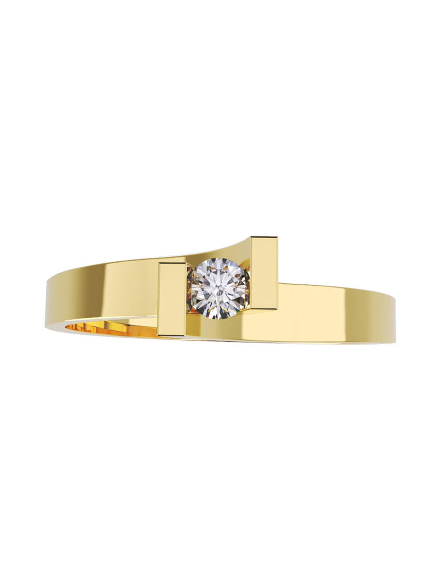 ANILLO DE ORO CON CIRCONIA