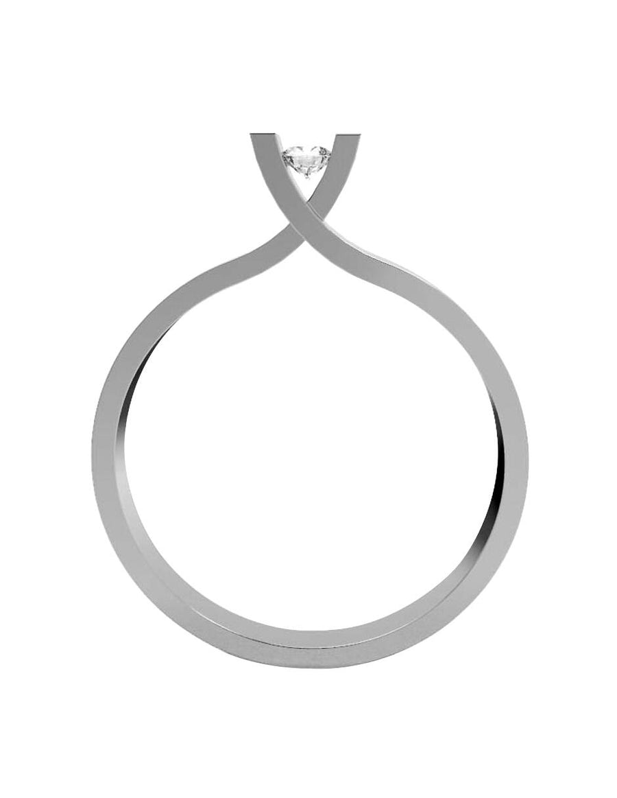 ANILLO DE ORO CON CIRCONIA