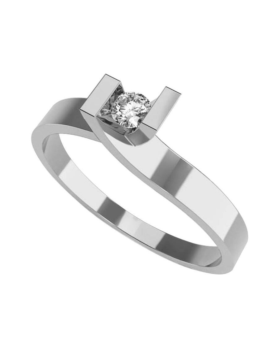 ANILLO DE ORO CON CIRCONIA