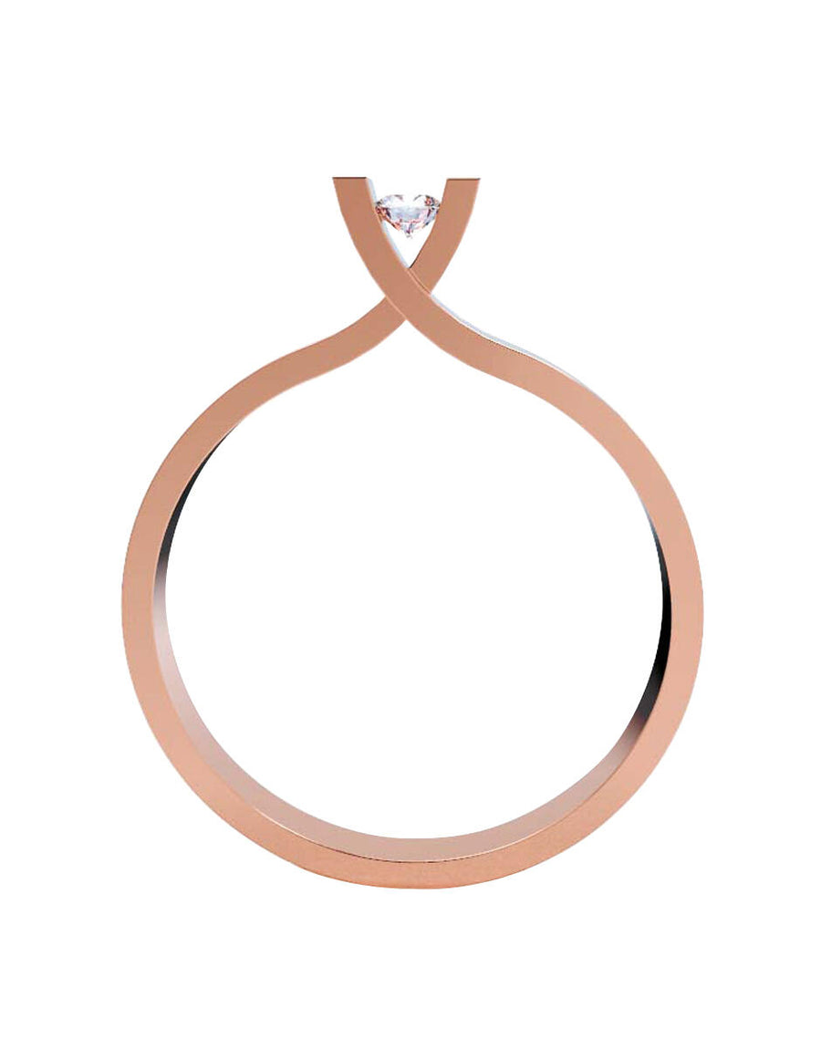 ANILLO DE ORO CON CIRCONIA