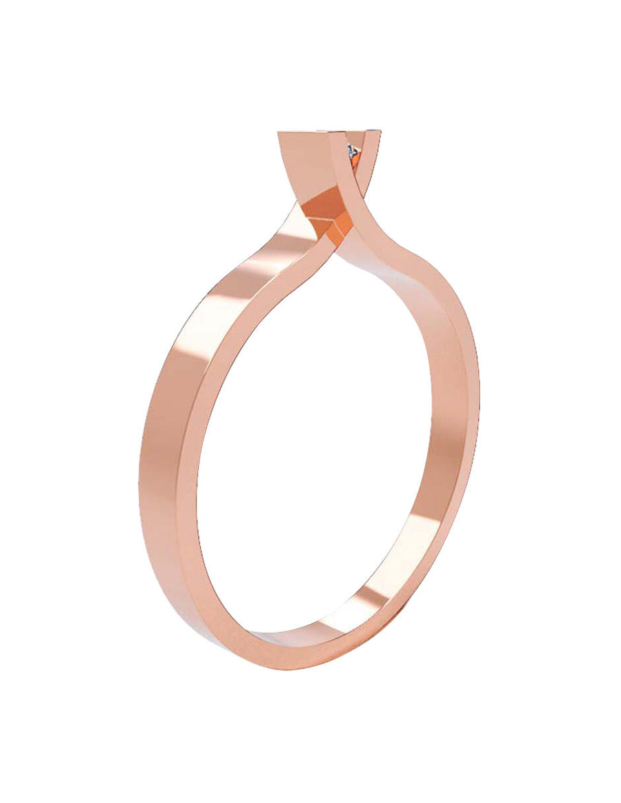 ANILLO DE ORO CON CIRCONIA