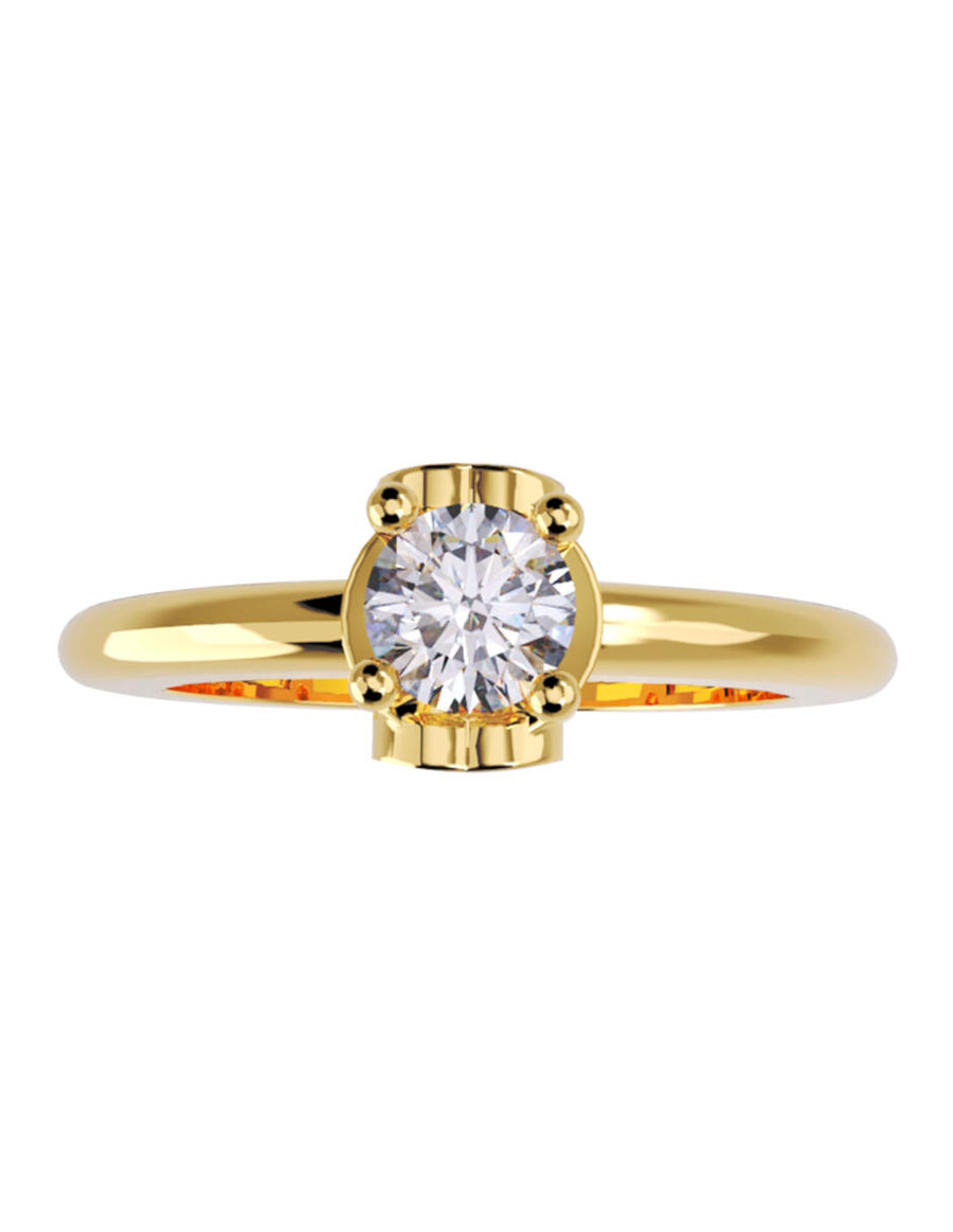 ANILLO DE ORO CON CIRCONIA