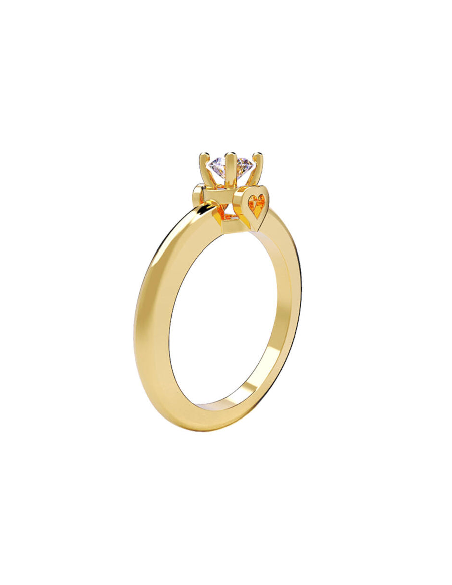 ANILLO DE ORO CON CIRCONIA