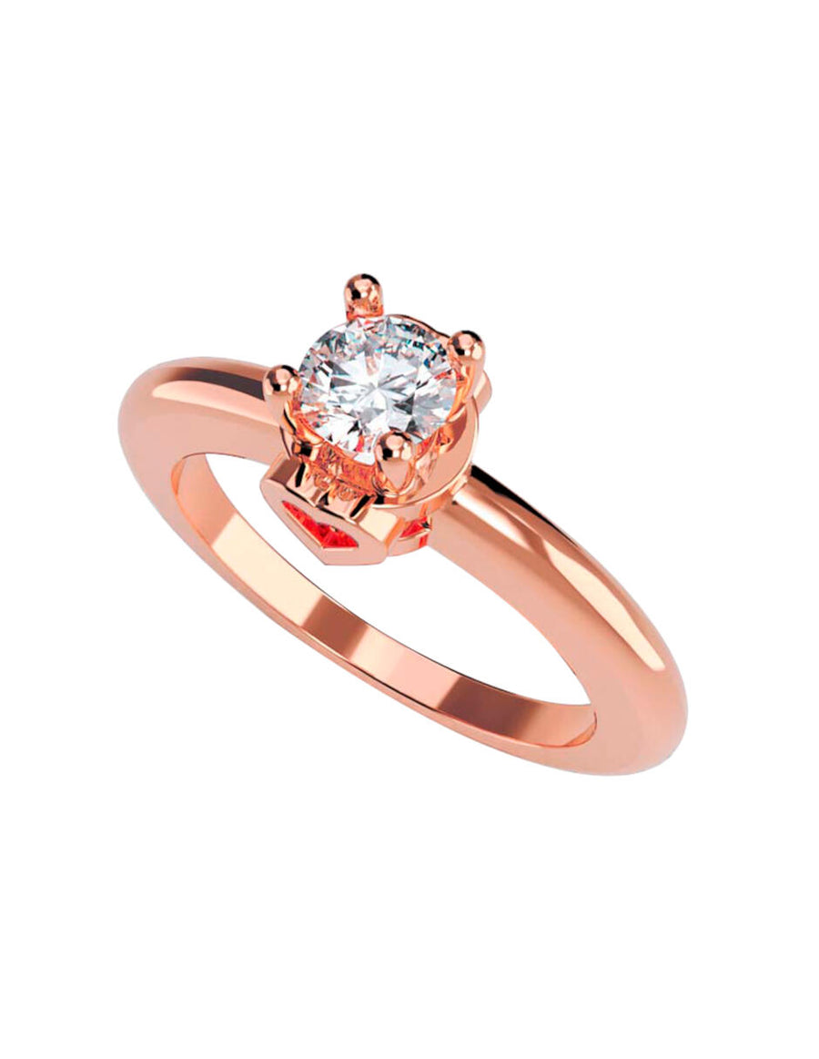 ANILLO DE ORO CON CIRCONIA