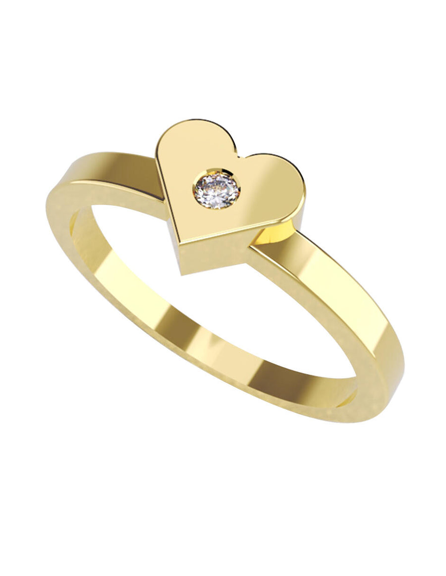 ANILLO DE ORO CON CIRCONIA