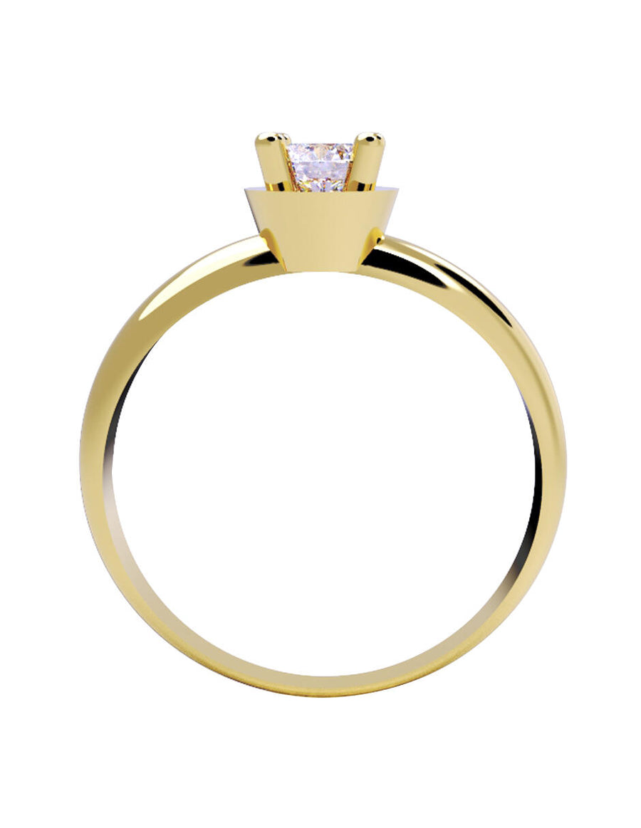 ANILLO DE ORO CON CIRCONIA