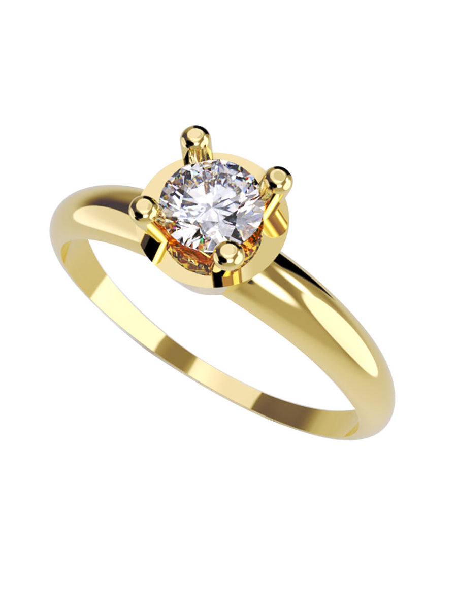 ANILLO DE ORO CON CIRCONIA