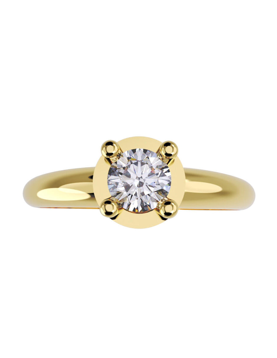 ANILLO DE ORO CON CIRCONIA