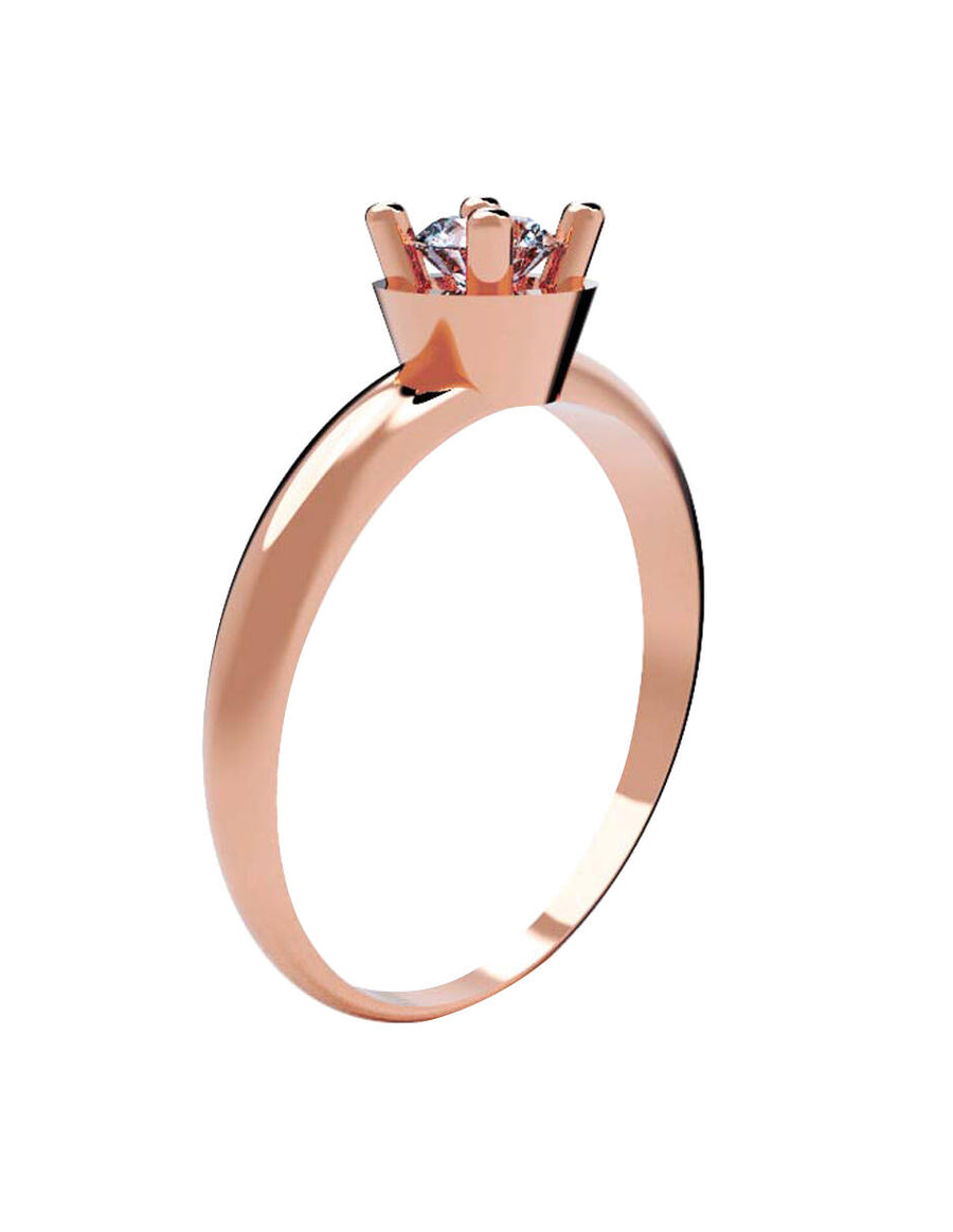 ANILLO DE ORO CON CIRCONIA