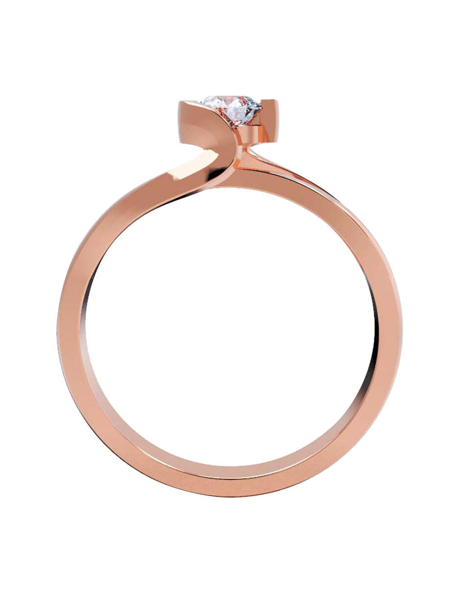 ANILLO DE ORO CON CIRCONIA