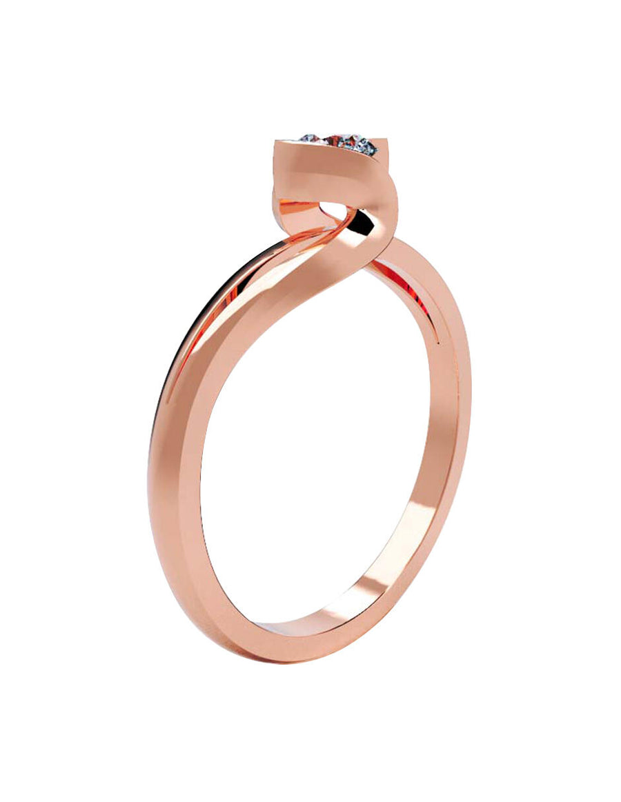 ANILLO DE ORO CON CIRCONIA
