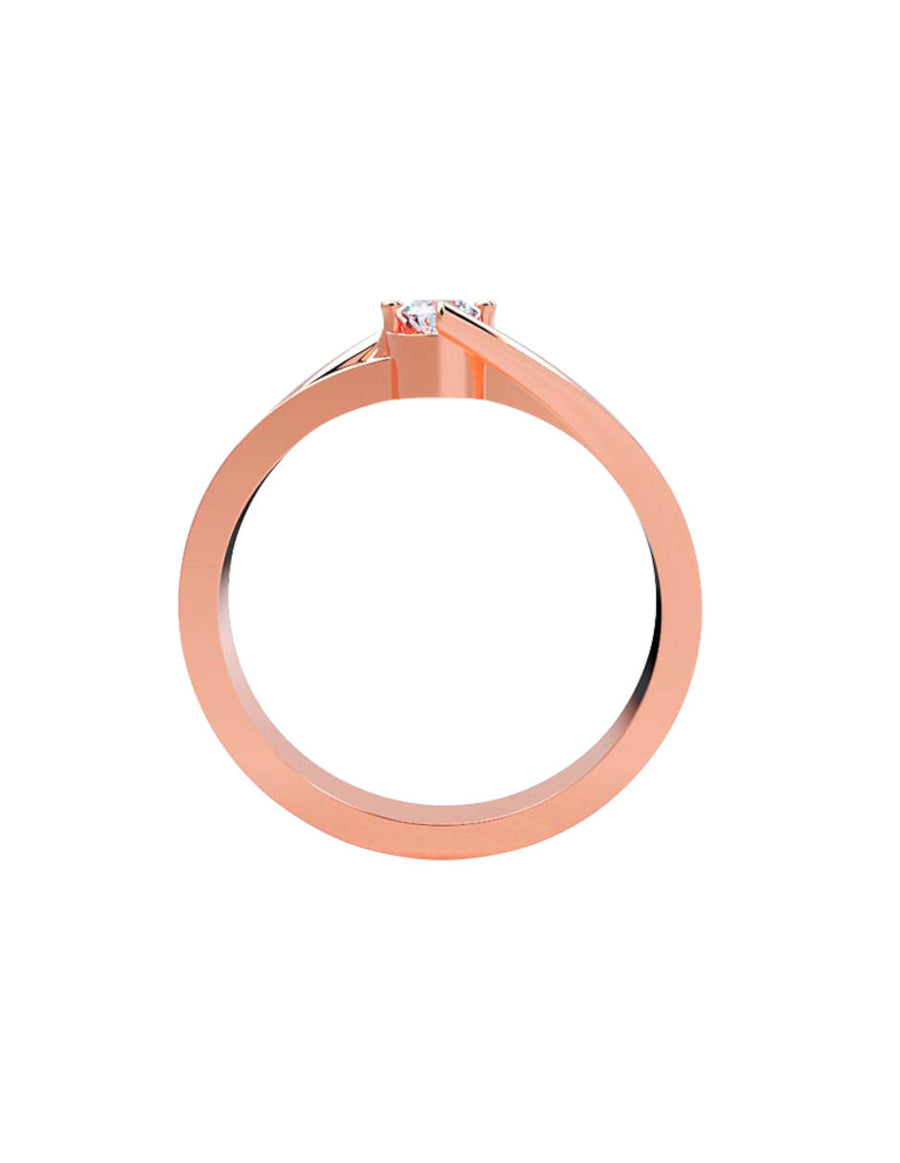 ANILLO DE ORO CON CIRCONIA