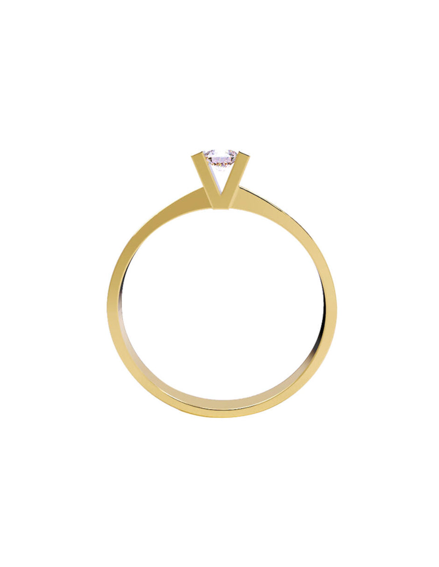 ANILLO DE ORO CON CIRCONIA