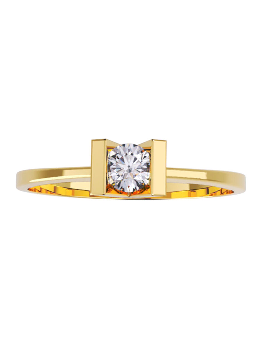 ANILLO DE ORO CON CIRCONIA