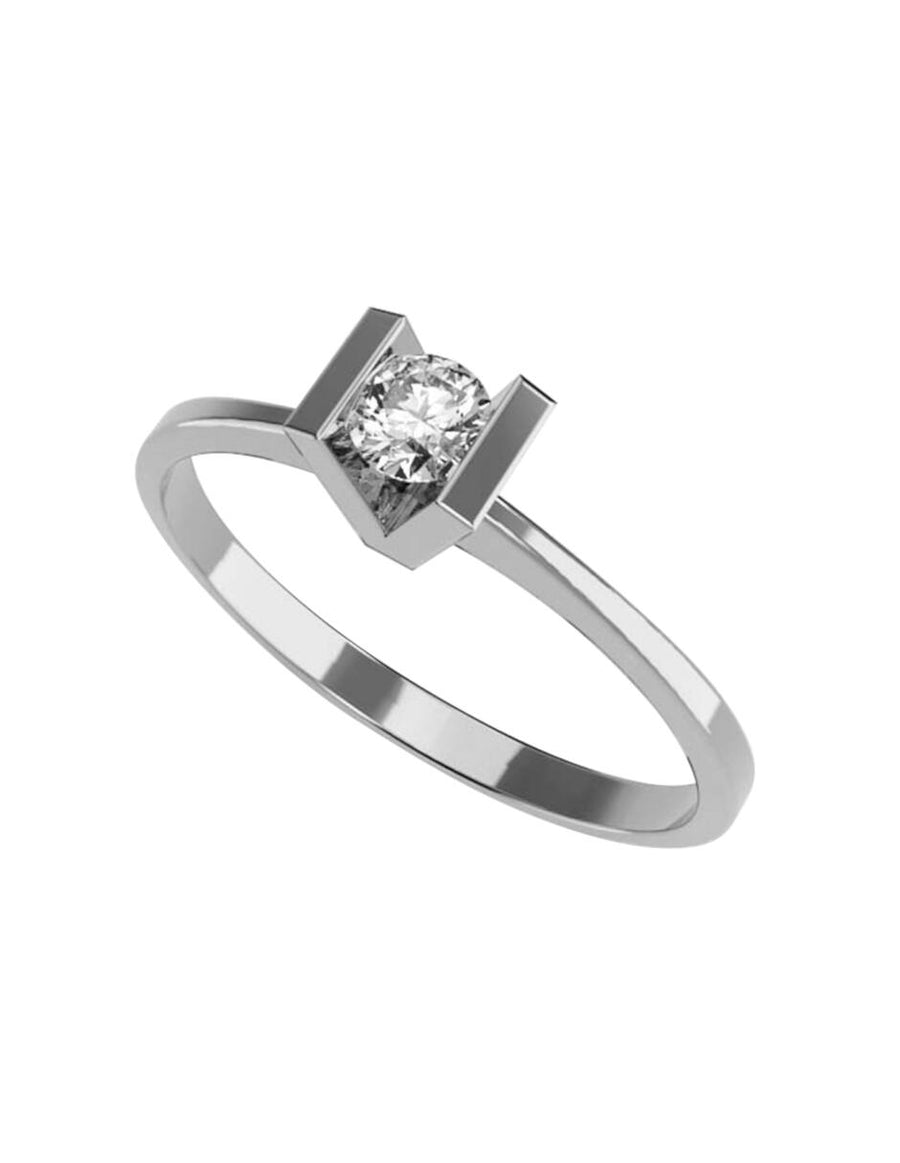 ANILLO DE ORO CON CIRCONIA