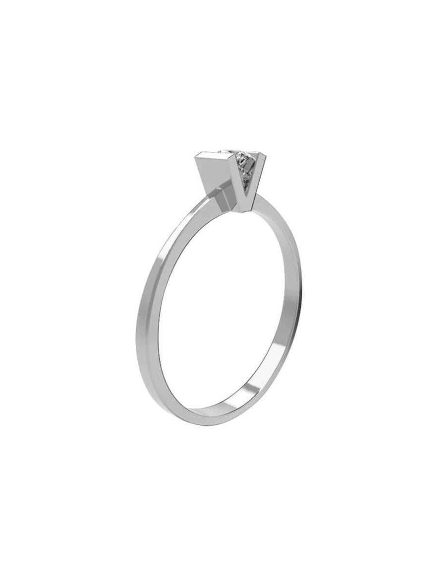 ANILLO DE ORO CON CIRCONIA