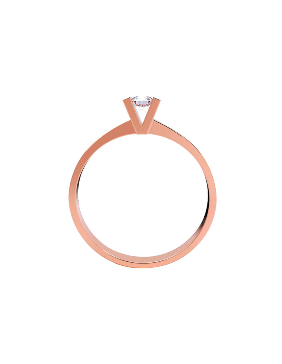 ANILLO DE ORO CON CIRCONIA