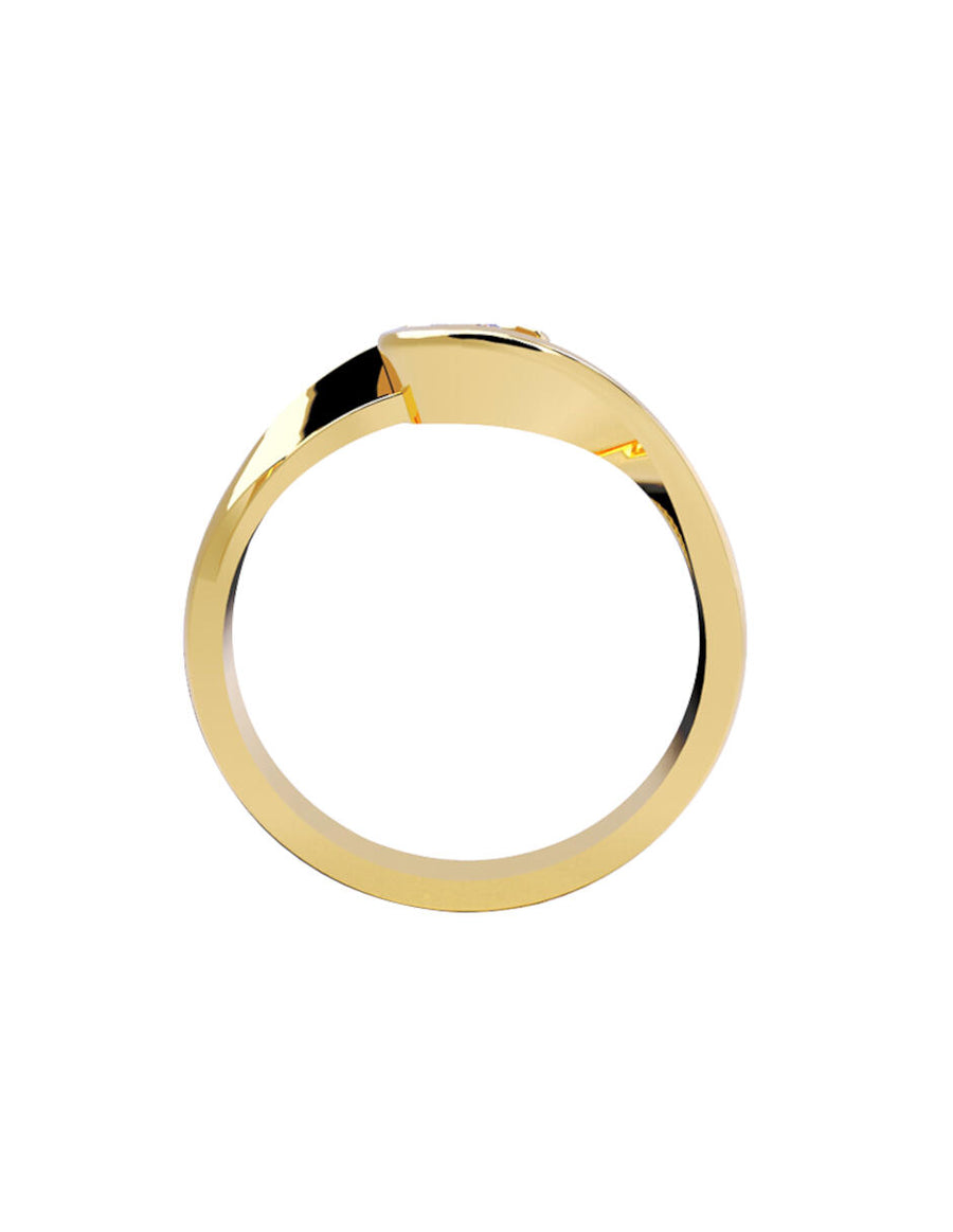 ANILLO DE ORO CON CIRCONIA