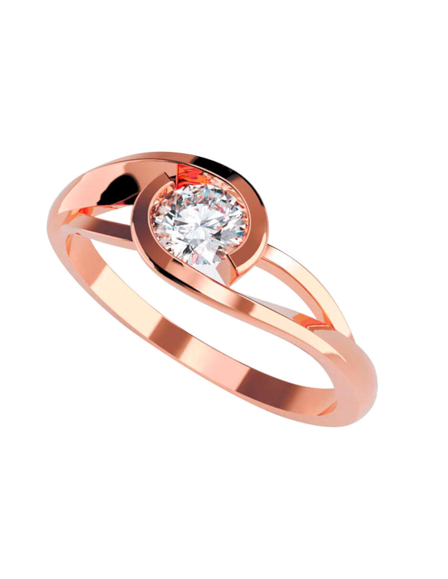 ANILLO DE ORO CON CIRCONIA