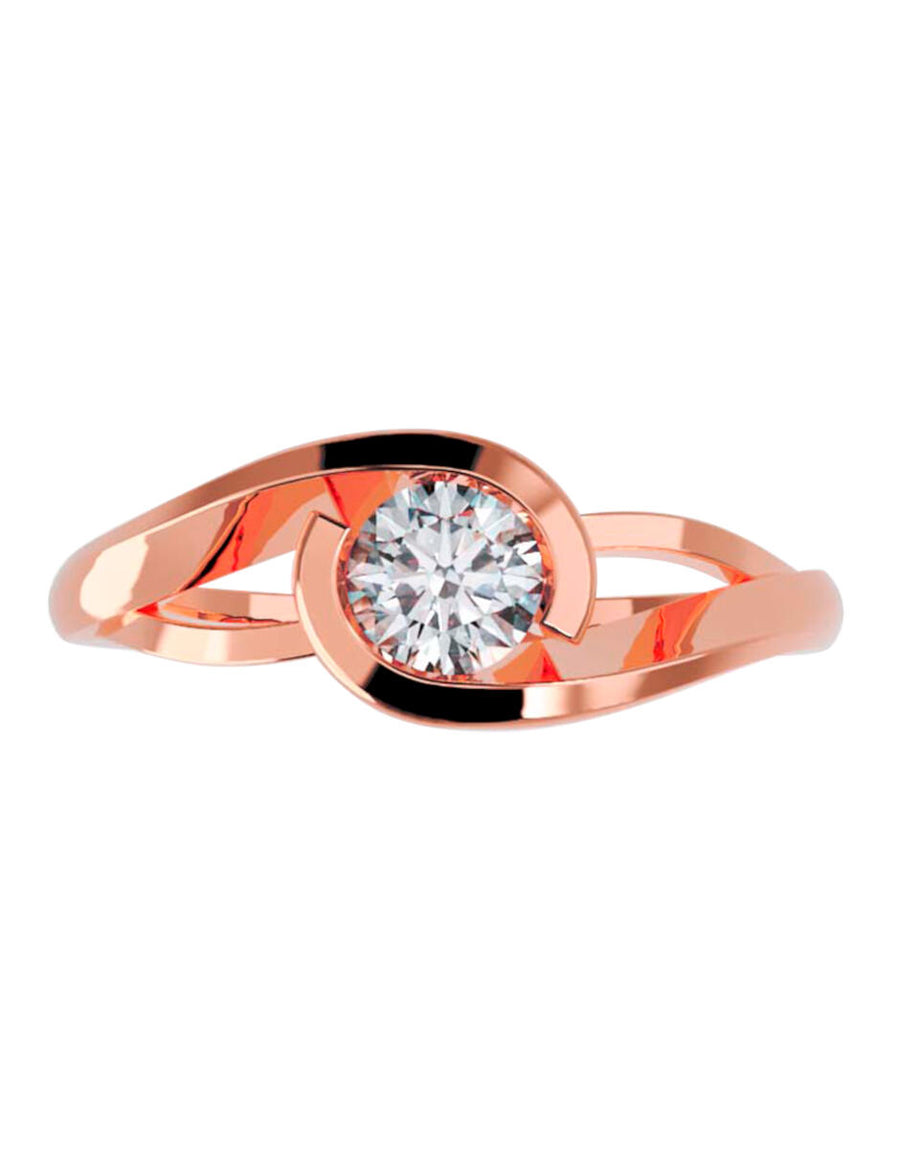 ANILLO DE ORO CON CIRCONIA