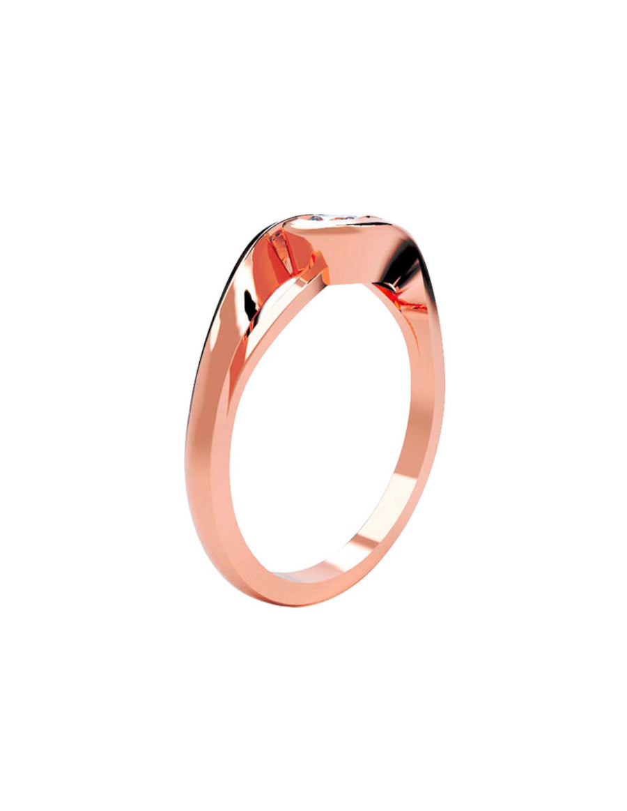 ANILLO DE ORO CON CIRCONIA