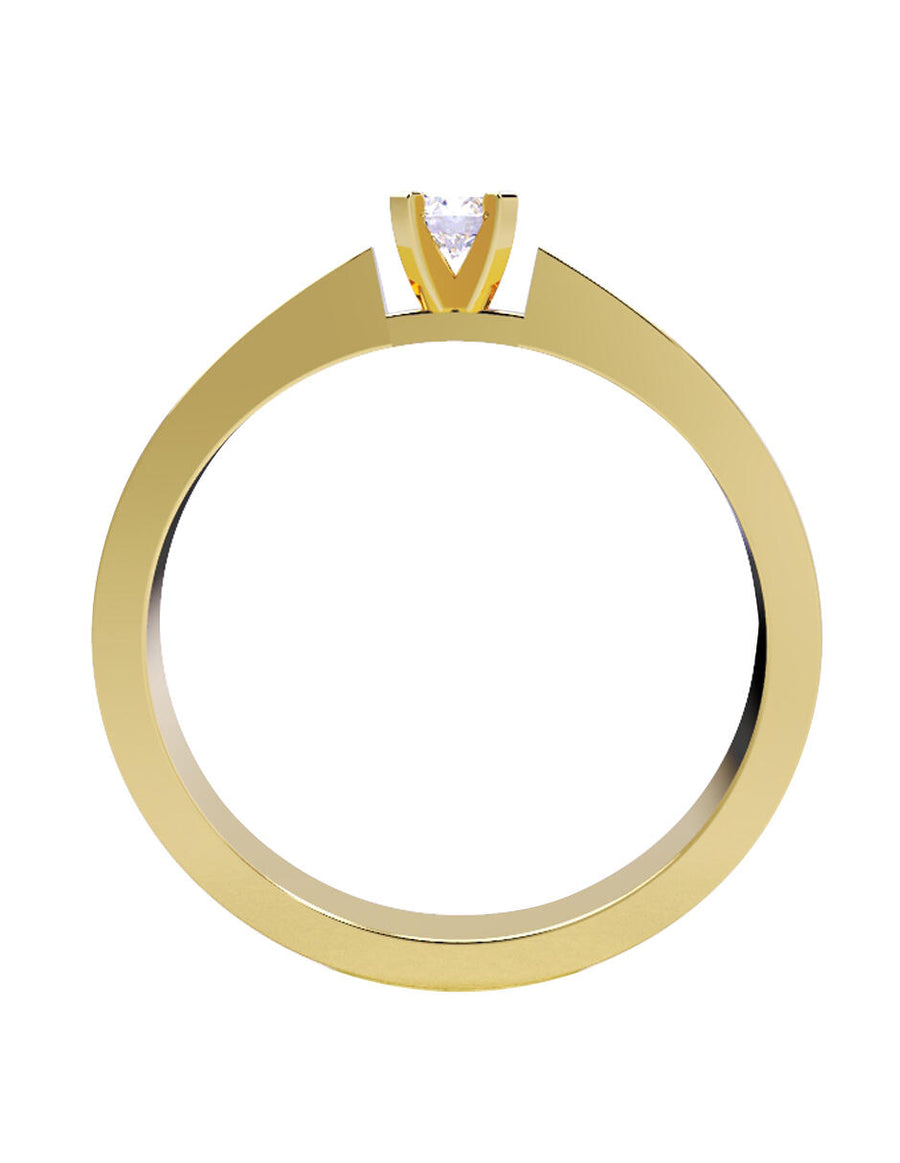 ANILLO DE ORO CON CIRCONIA
