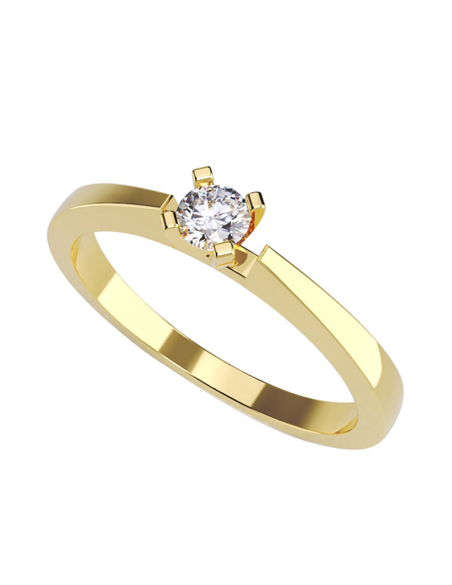 ANILLO DE ORO CON CIRCONIA