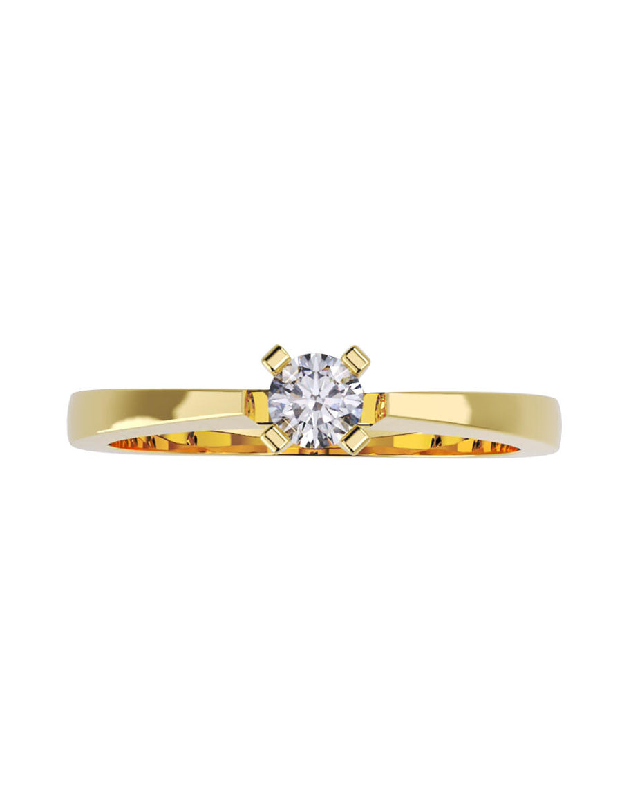 ANILLO DE ORO CON CIRCONIA