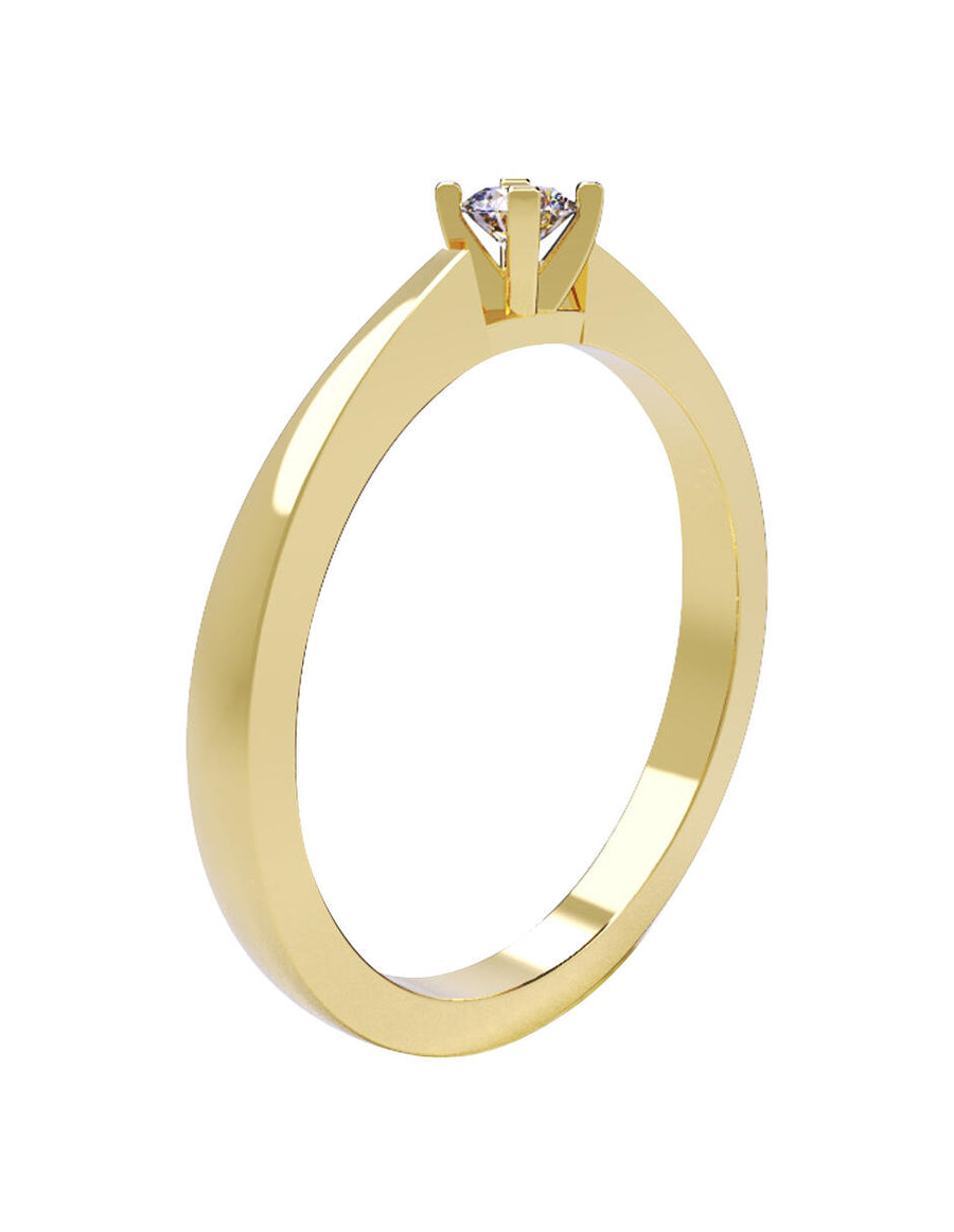 ANILLO DE ORO CON CIRCONIA