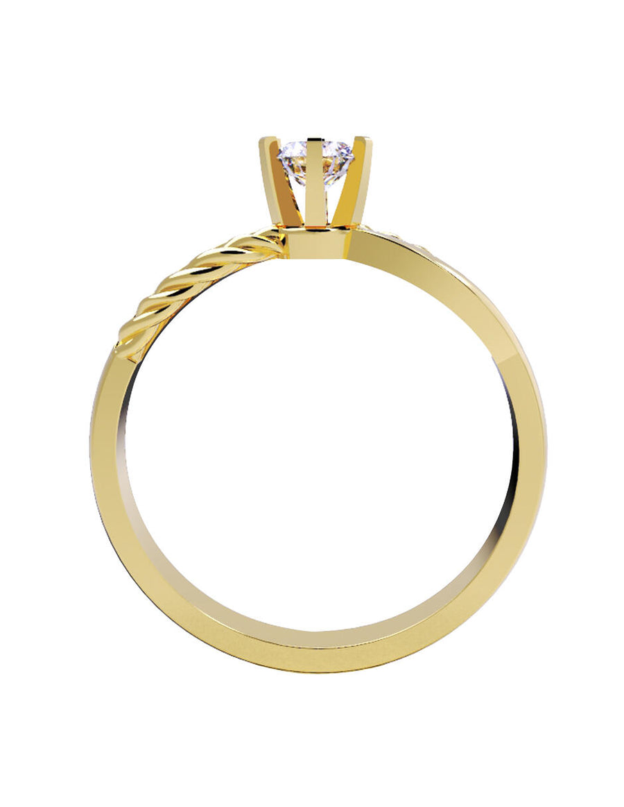 ANILLO DE ORO CON CIRCONIA