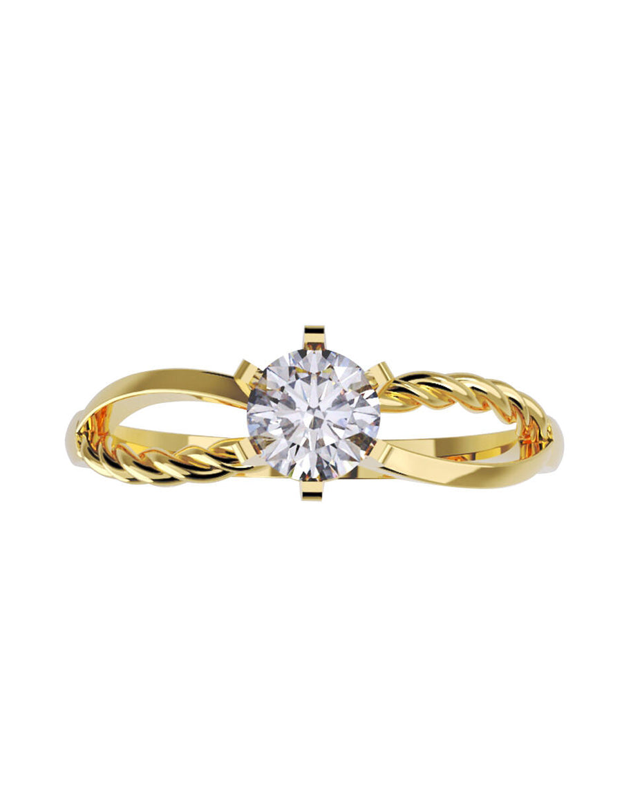 ANILLO DE ORO CON CIRCONIA