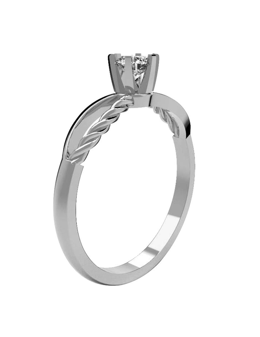 ANILLO DE ORO CON CIRCONIA