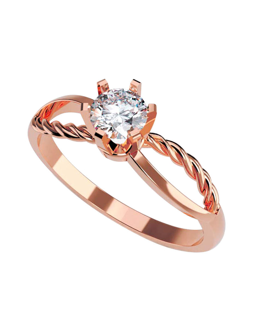 ANILLO DE ORO CON CIRCONIA