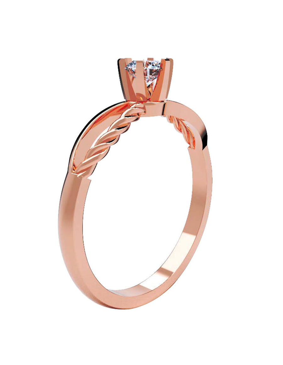 ANILLO DE ORO CON CIRCONIA