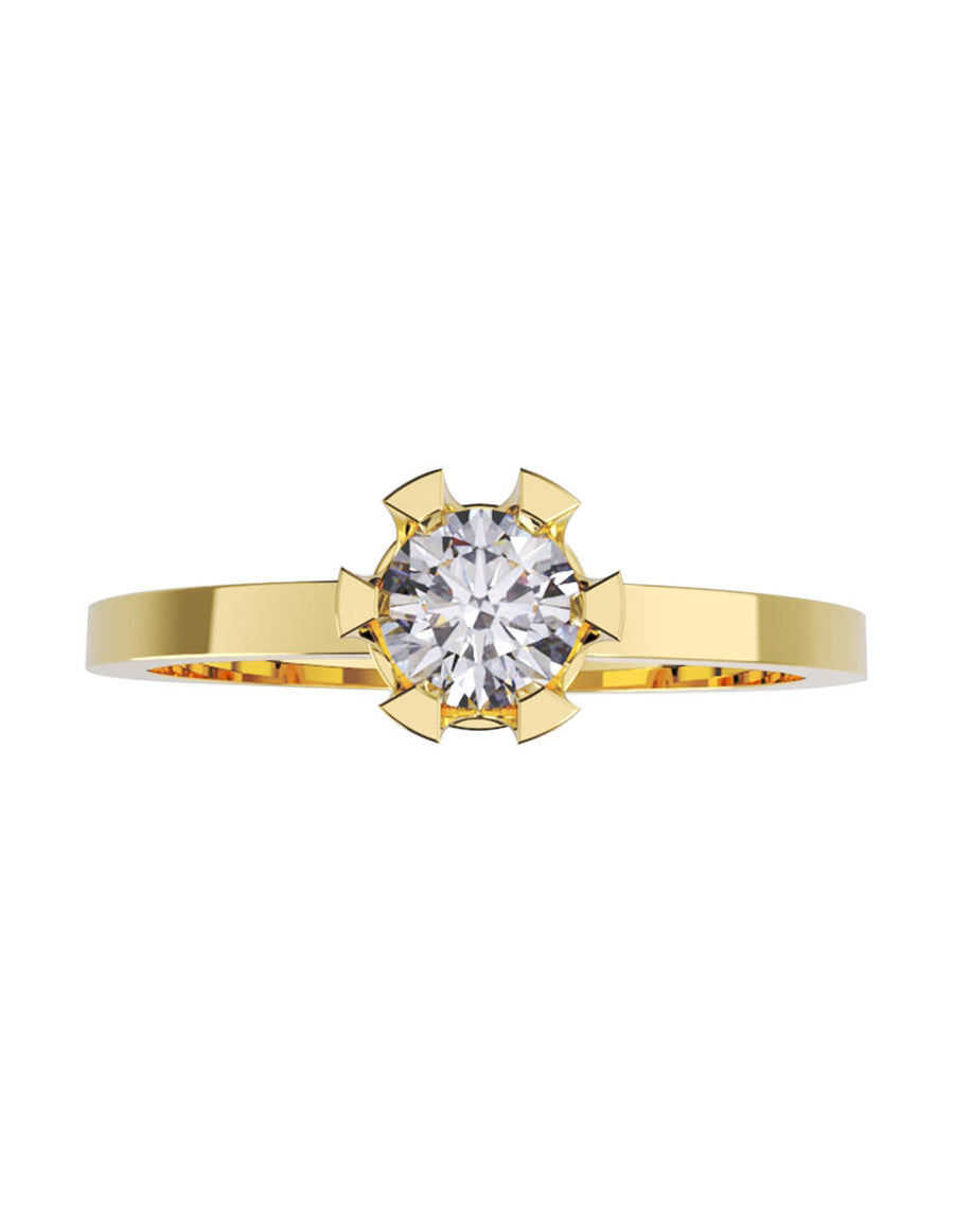ANILLO DE ORO CON CIRCONIA