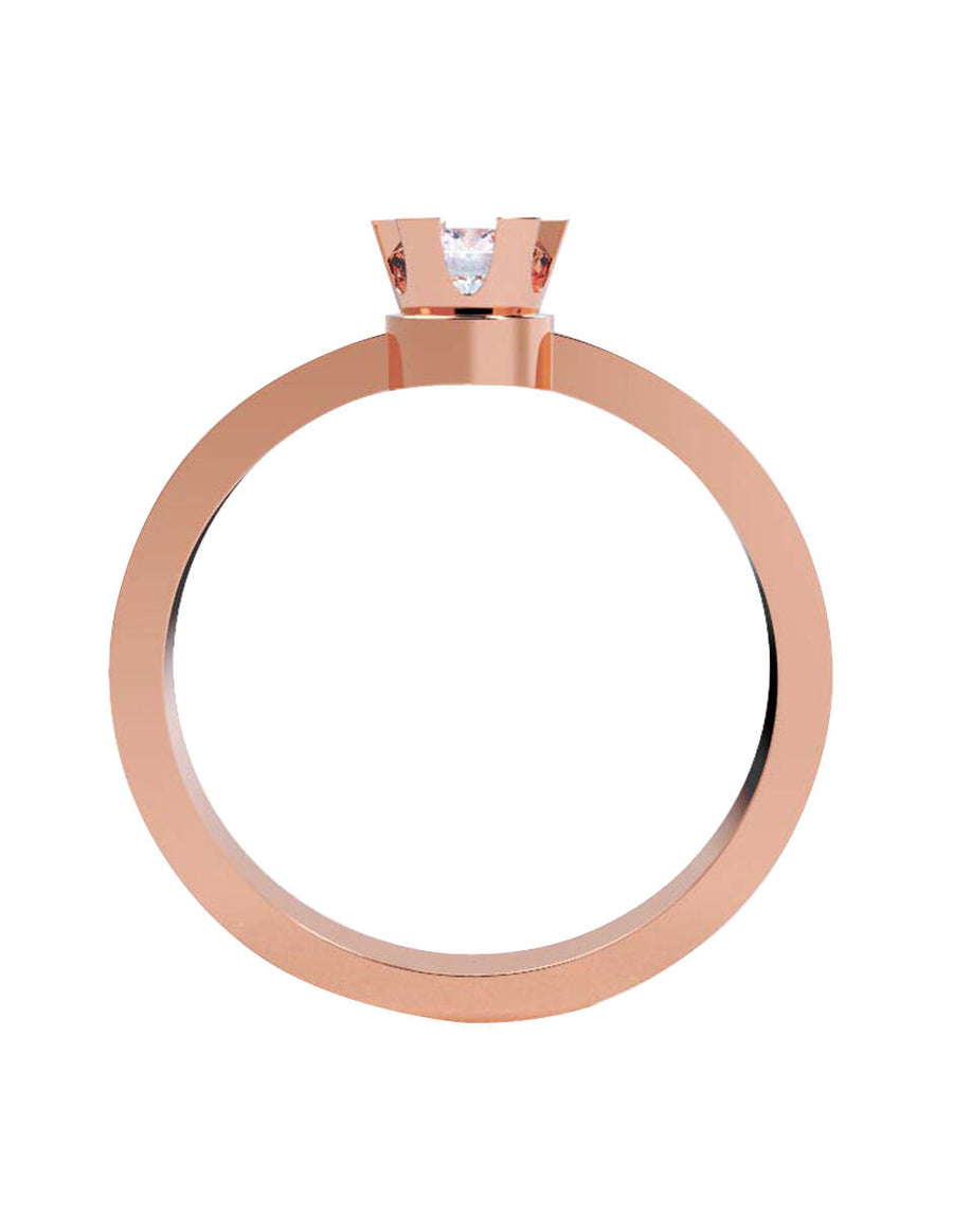 ANILLO DE ORO CON CIRCONIA