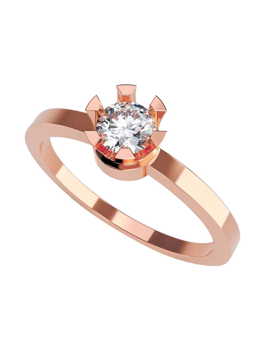 ANILLO DE ORO CON CIRCONIA
