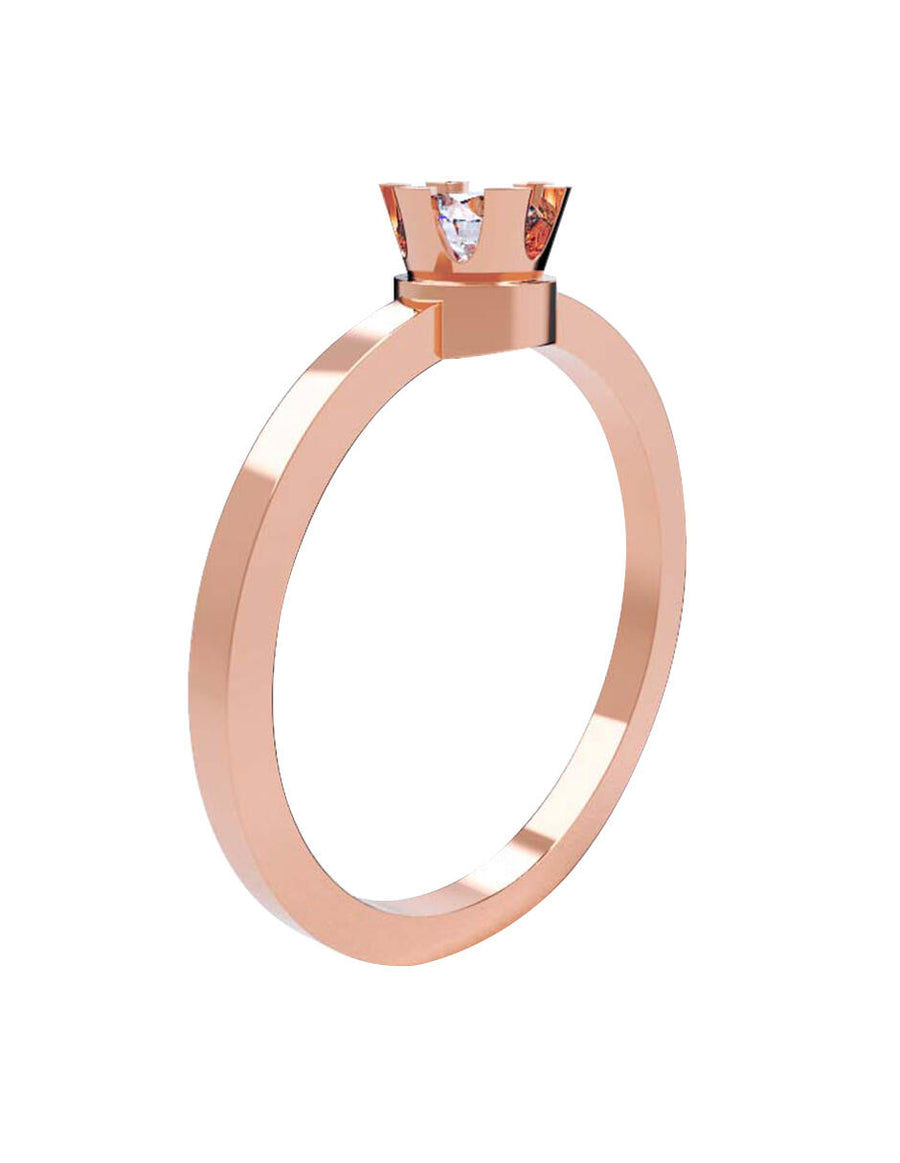 ANILLO DE ORO CON CIRCONIA