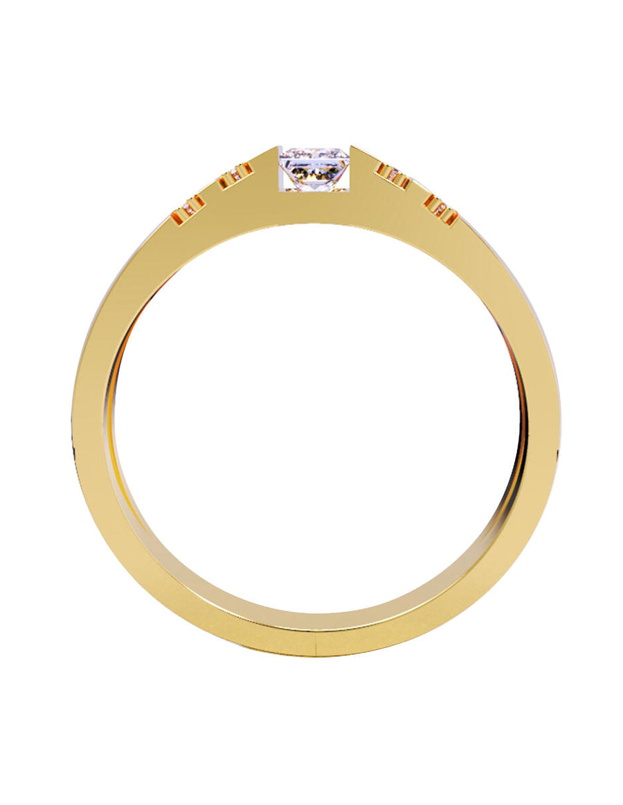ANILLO DE ORO CON CIRCONIA